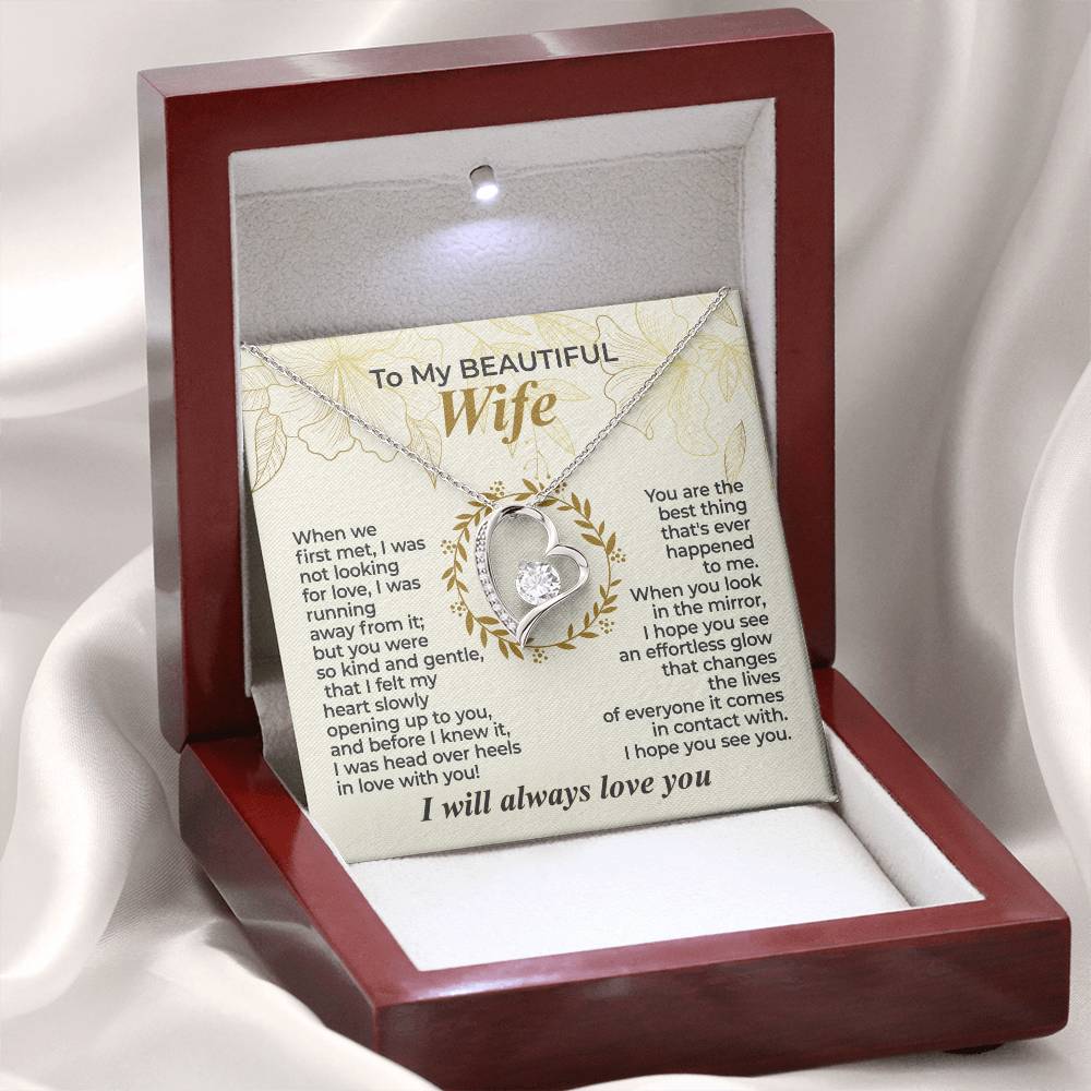 To My Wife – When We First Met - Necklace Gift Set – WFL29