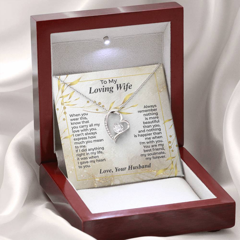 To My Wife – You Carry All My Love - Necklace Gift Set – WFL30.3