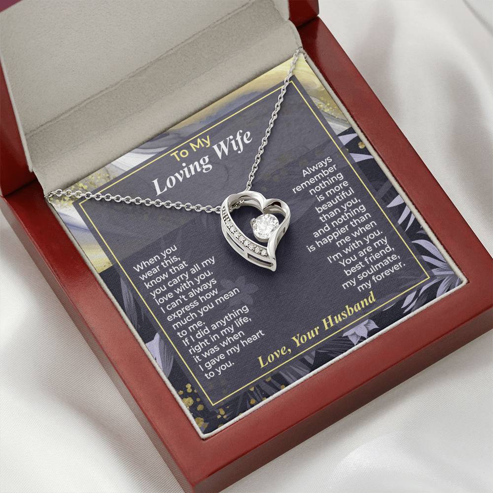 To My Wife – You Carry All My Love - Necklace Gift Set – WFL30.2