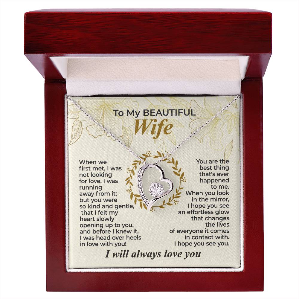 To My Wife – When We First Met - Necklace Gift Set – WFL29