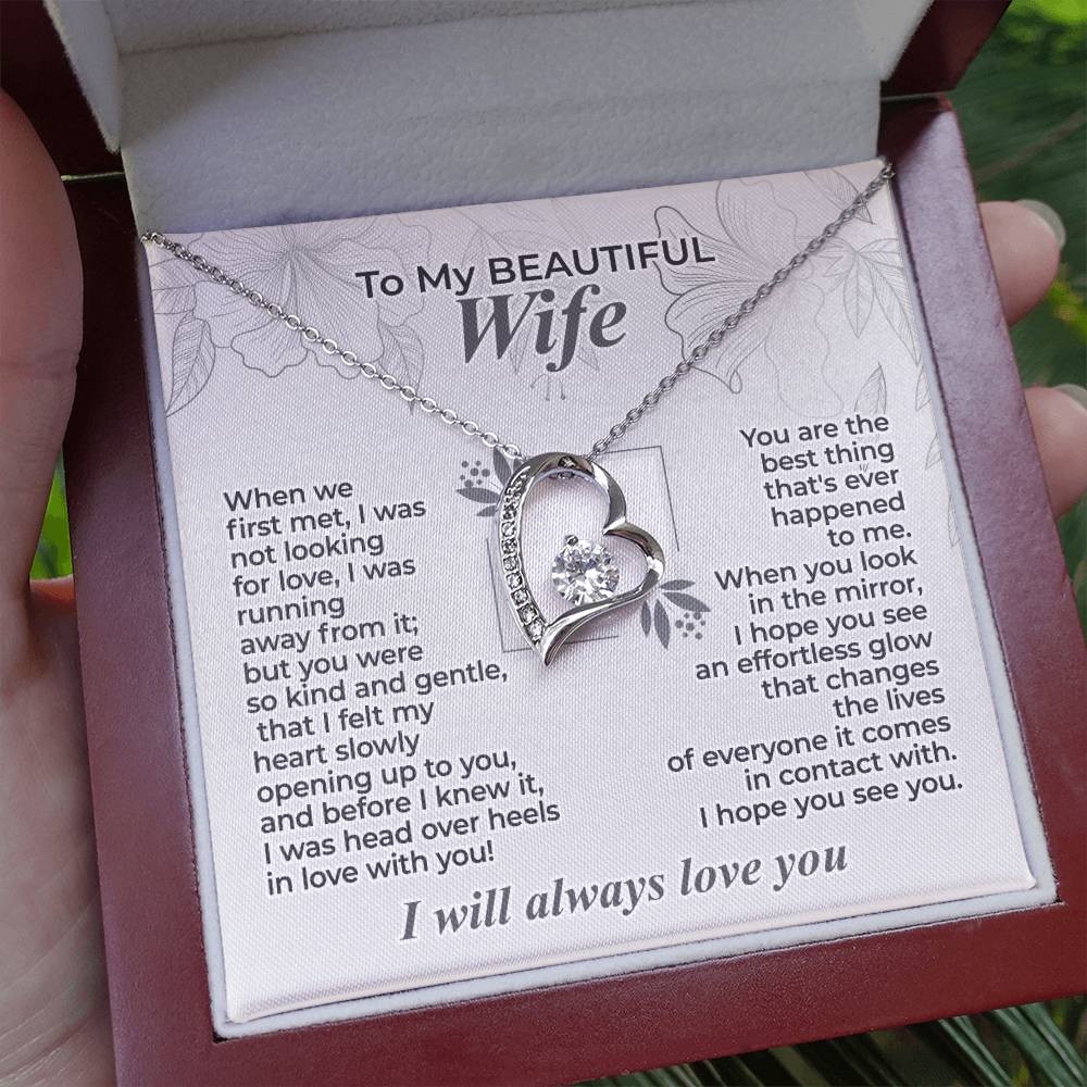 To My Wife – When We First Met - Necklace Gift Set – WFL29.2