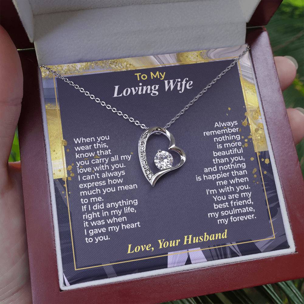 To My Wife – You Carry All My Love - Necklace Gift Set – WFL30