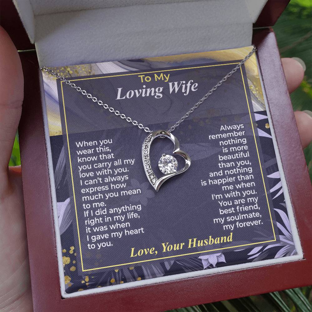 To My Wife – You Carry All My Love - Necklace Gift Set – WFL30.2