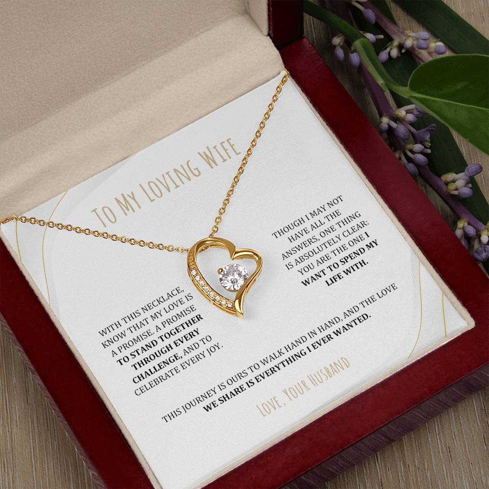 To Wife - My Love is a Promise - Necklace -WFL50