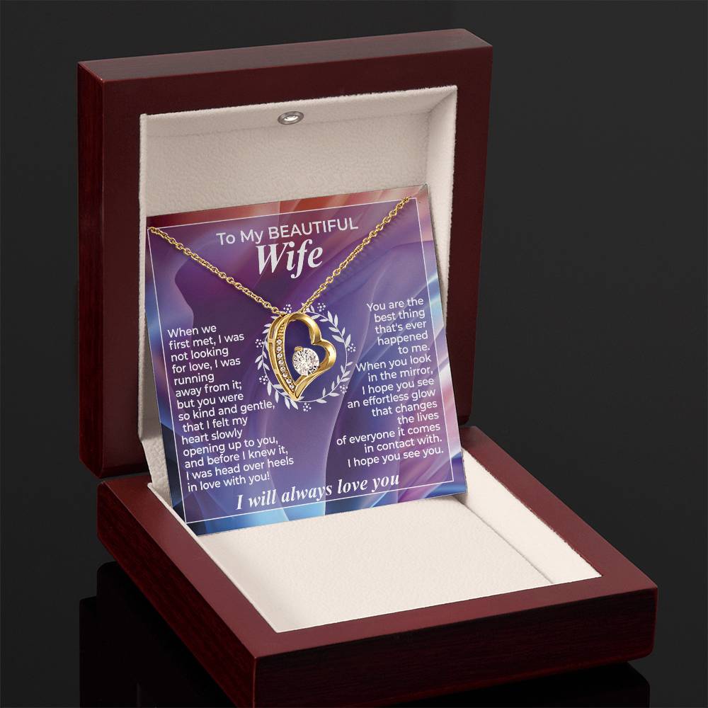 To My Wife – When We First Met - Necklace Gift Set – WFL29.3