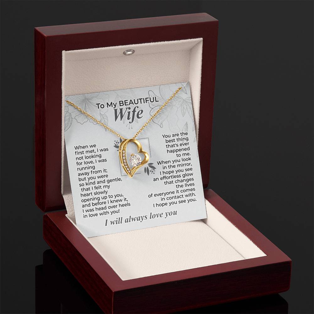 To My Wife – When We First Met - Necklace Gift Set – WFL29.2