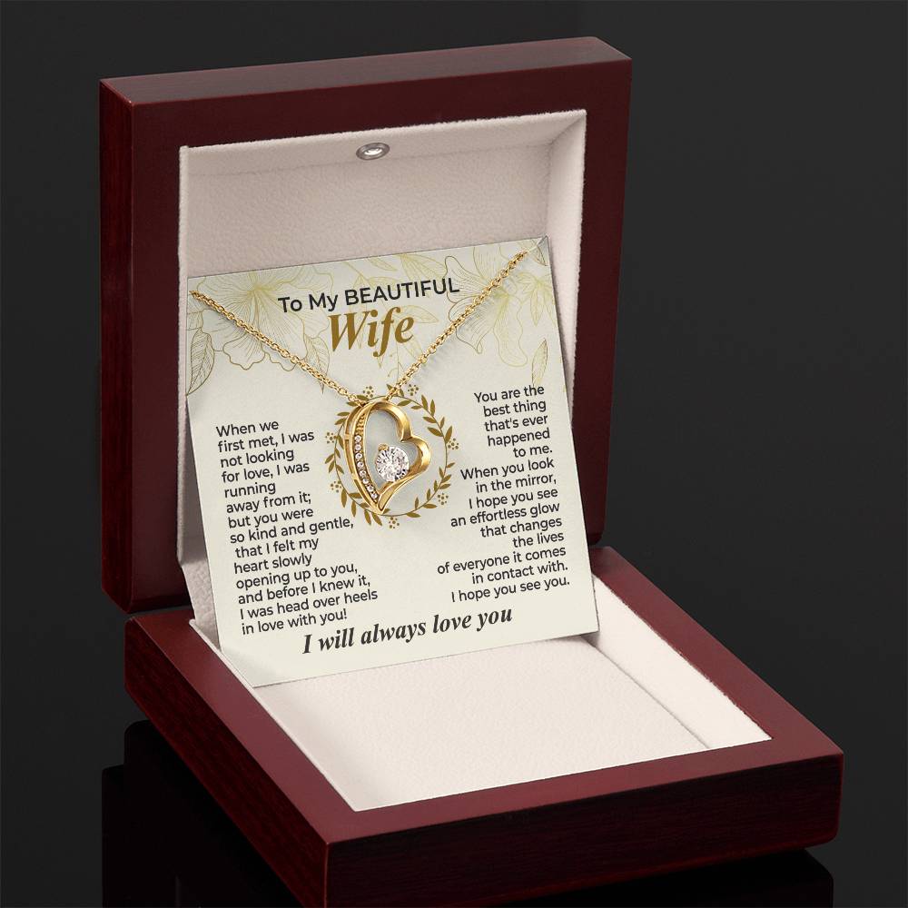 To My Wife – When We First Met - Necklace Gift Set – WFL29