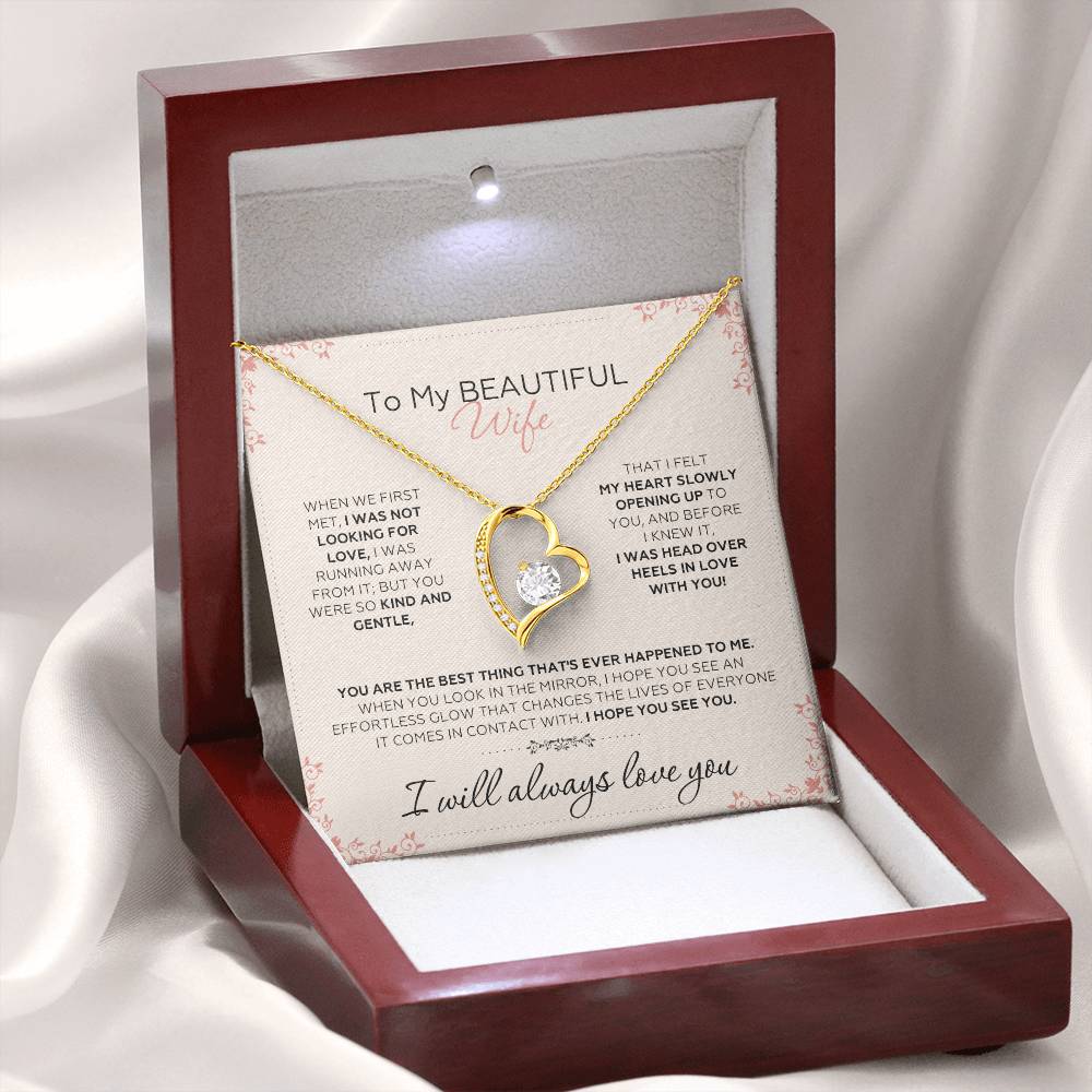 To Wife – When We First Met - Necklace Gift Set – WFL44