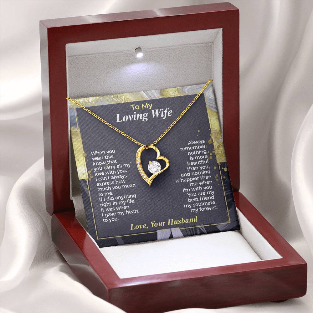 To My Wife – You Carry All My Love - Necklace Gift Set – WFL30