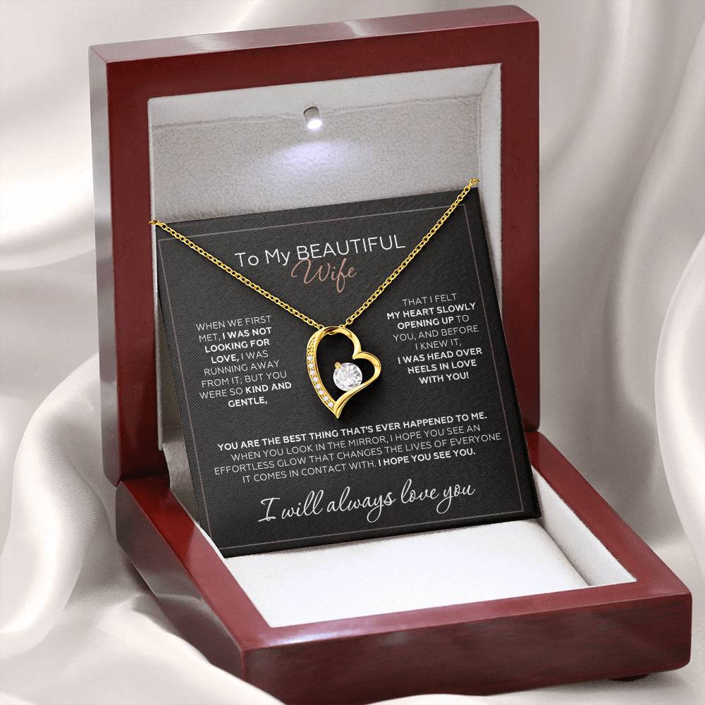 To Wife – When We First Met - Necklace Gift Set – WFL45