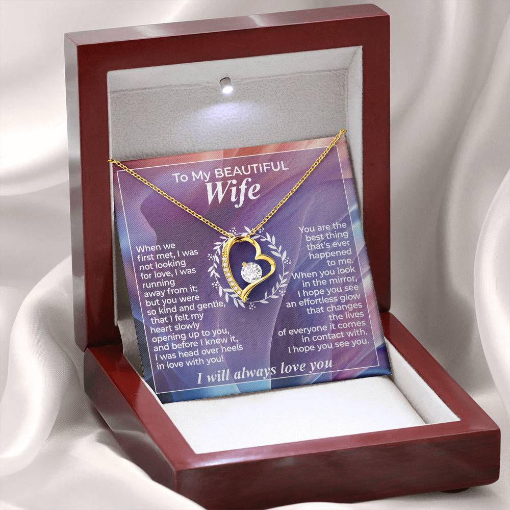 To My Wife – When We First Met - Necklace Gift Set – WFL29.3