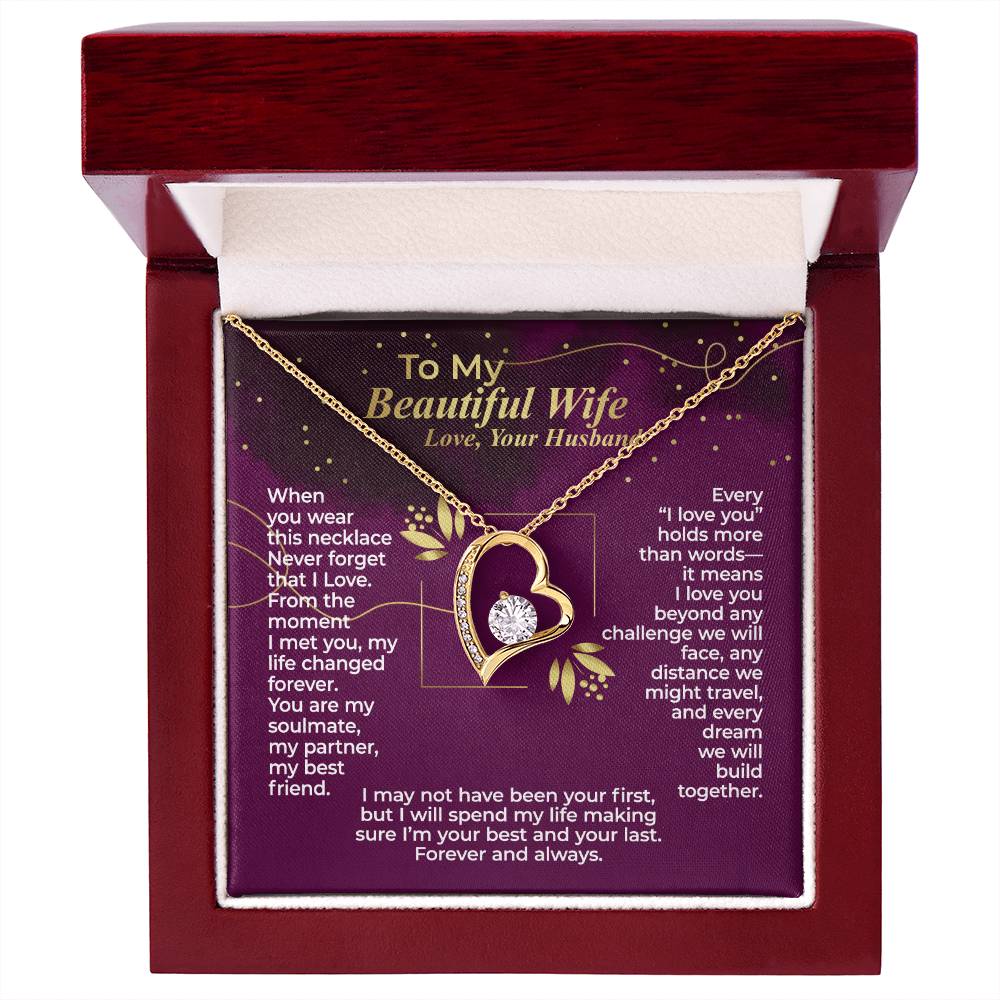 To My Wife – Never Forget that I Love You - Necklace Gift Set – WFL31