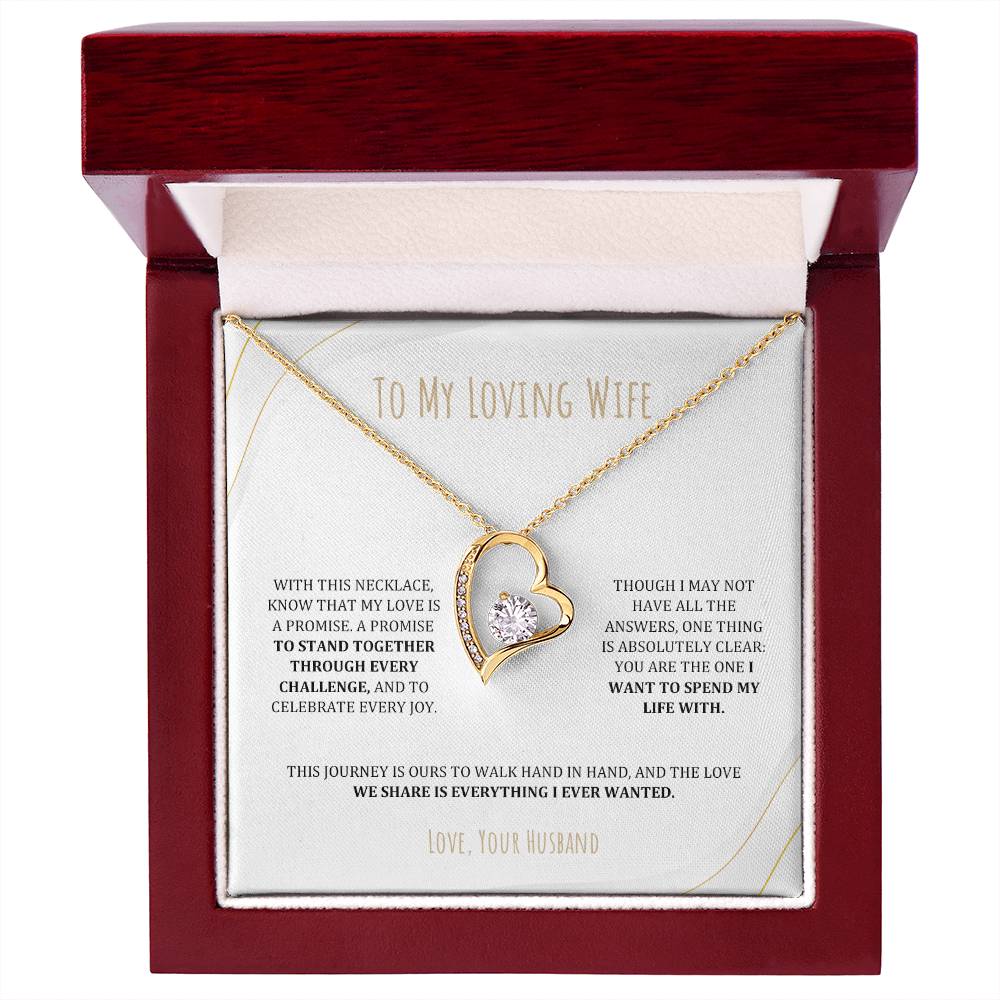 To Wife - My Love is a Promise - Necklace -WFL50