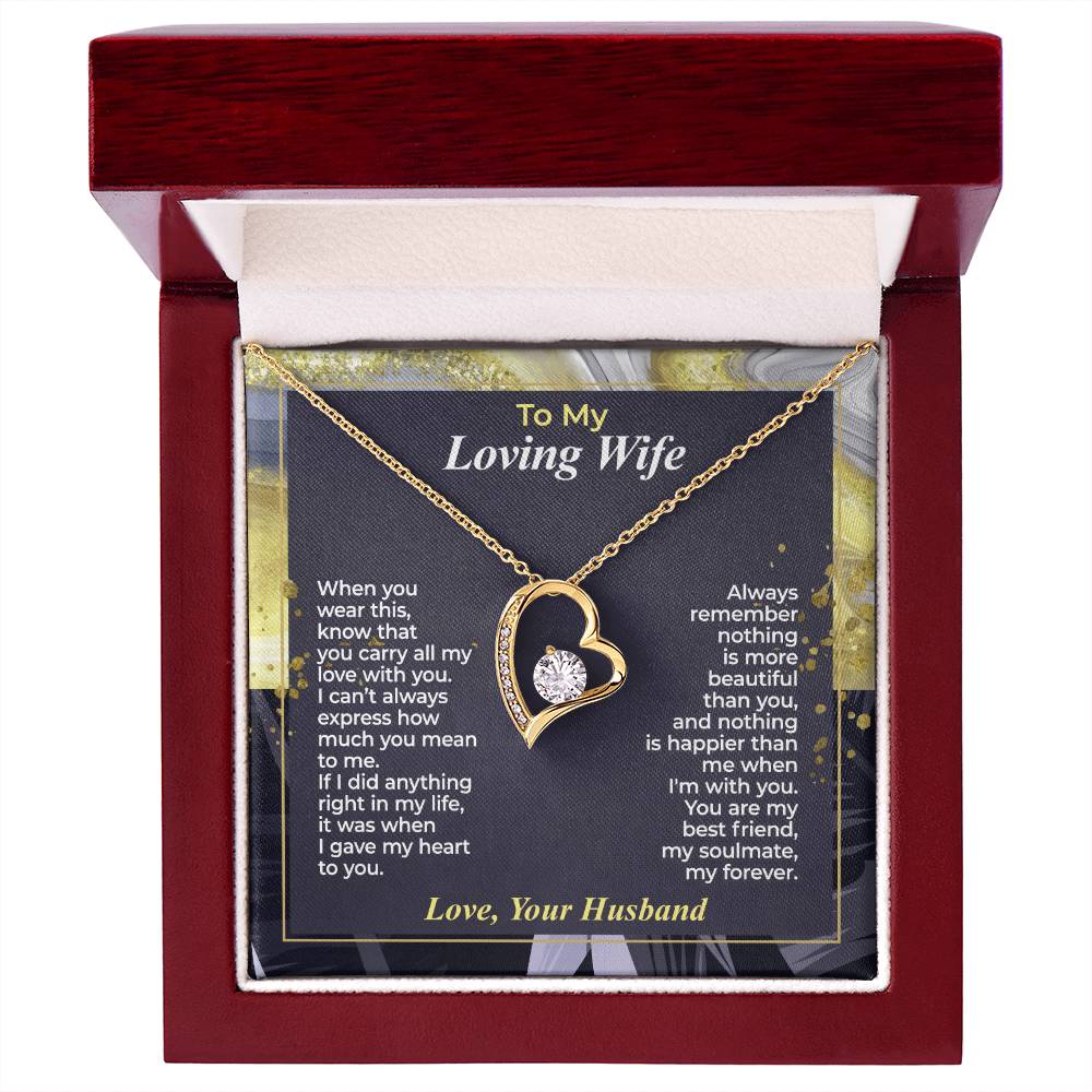 To My Wife – You Carry All My Love - Necklace Gift Set – WFL30