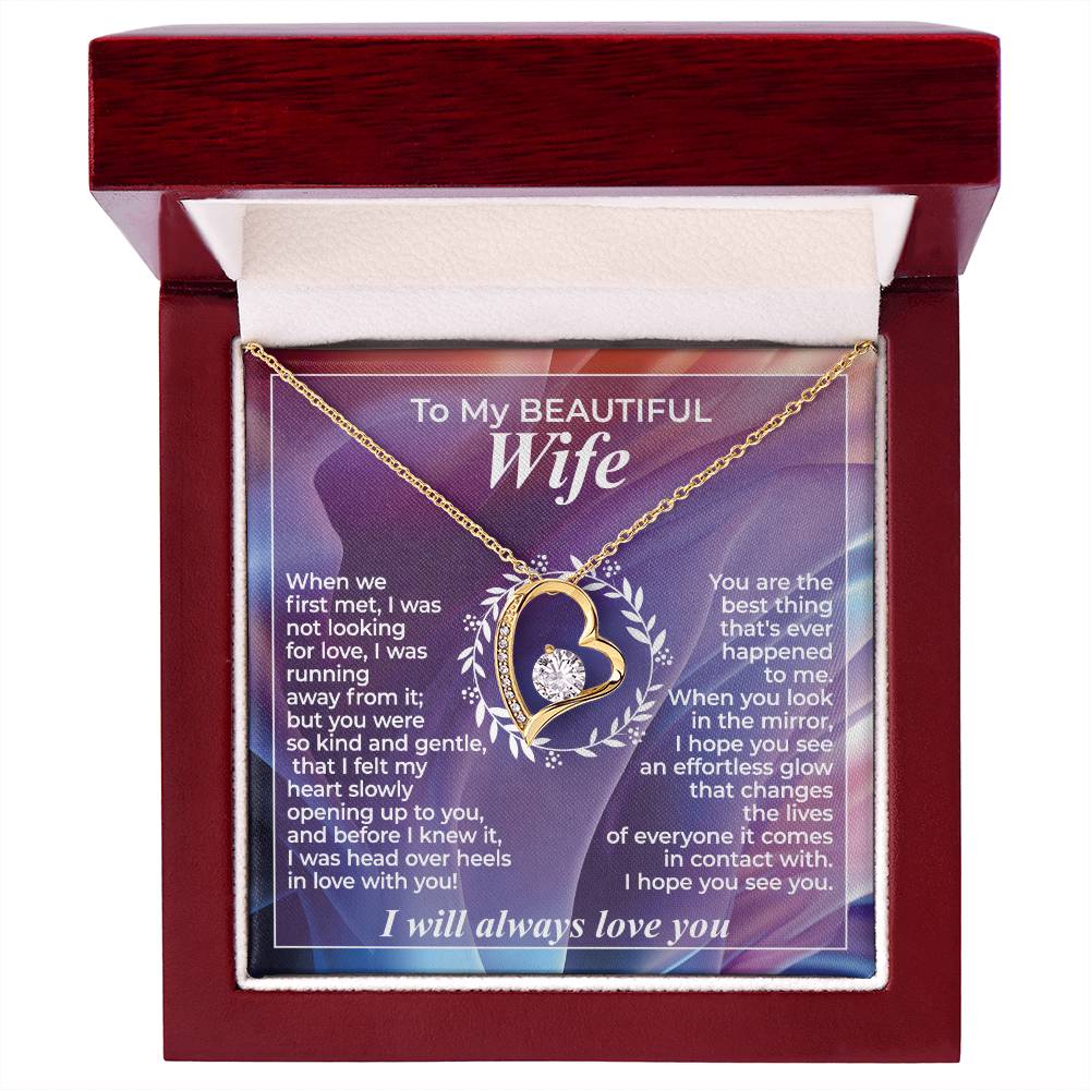 To My Wife – When We First Met - Necklace Gift Set – WFL29.3