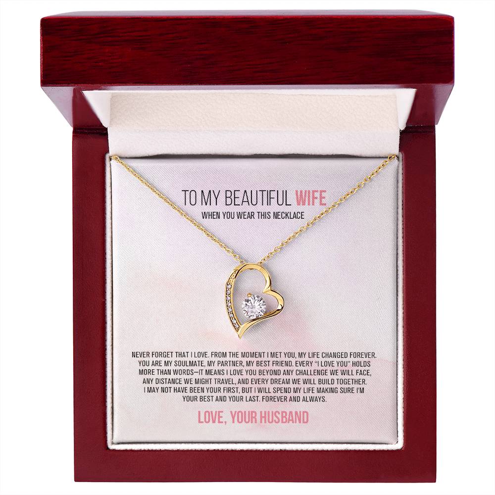 To Wife – Never Forget that I Love You - Necklace – WFL48