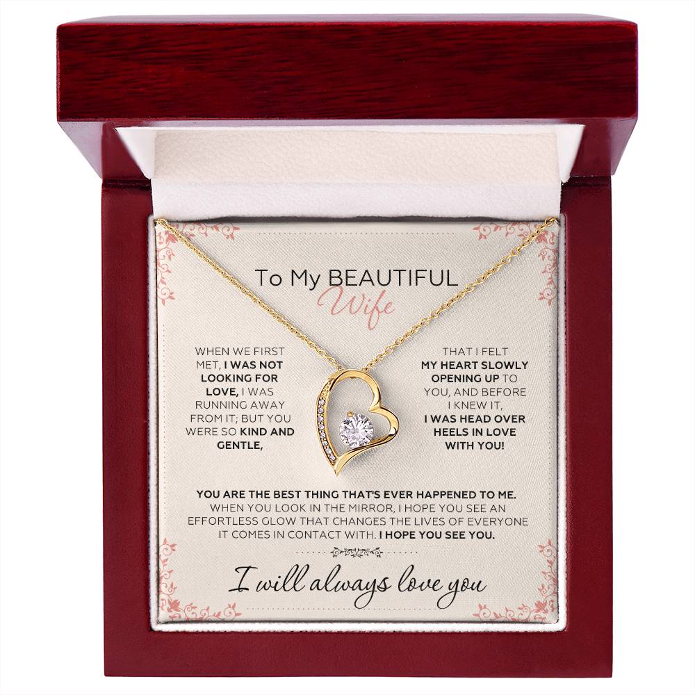 To Wife – When We First Met - Necklace Gift Set – WFL44