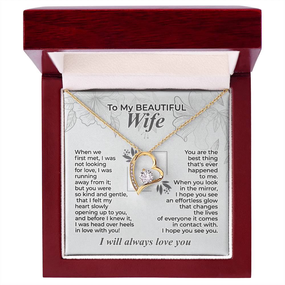 To My Wife – When We First Met - Necklace Gift Set – WFL29.2