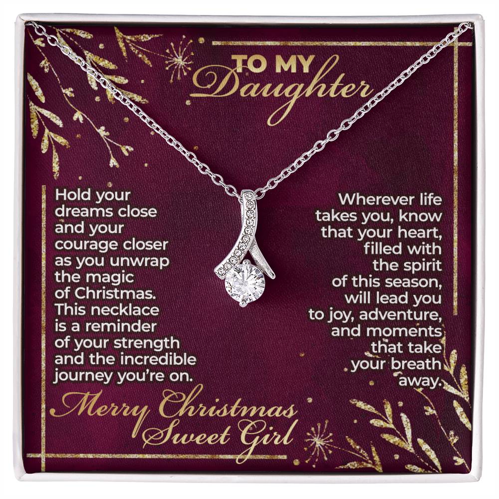 To Daughter – Sense of Belonging Christmas Necklace – DAB30