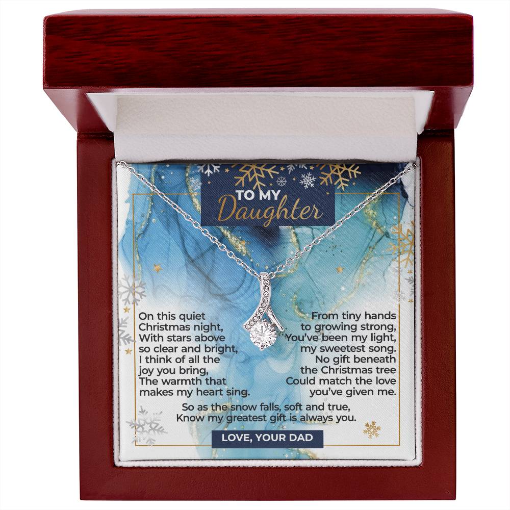 To My Daughter – My Greatest Gift – Christmas Special Necklace Set - DAB07