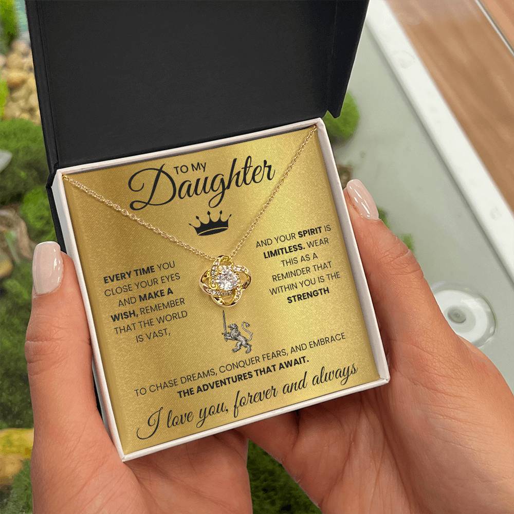 To My Daughter Necklace - Your Spirit is Limitless  DLK15