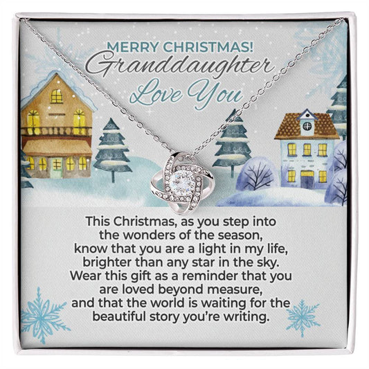 Granddaughter Christmas Gift - Love Knot Necklace – GLK18