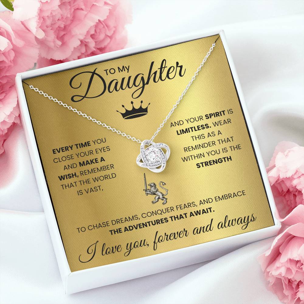 To My Daughter Necklace - Your Spirit is Limitless  DLK15