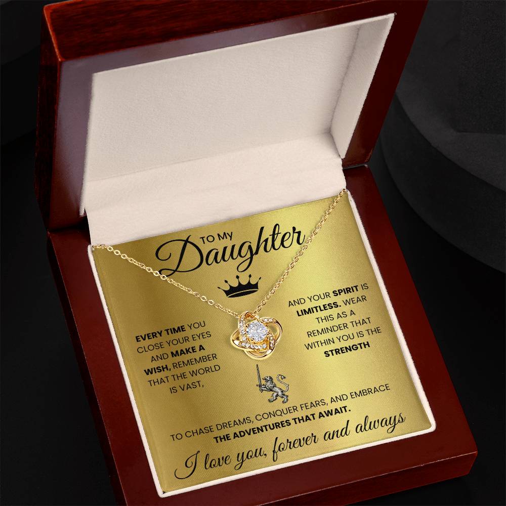 To My Daughter Necklace - Your Spirit is Limitless  DLK15