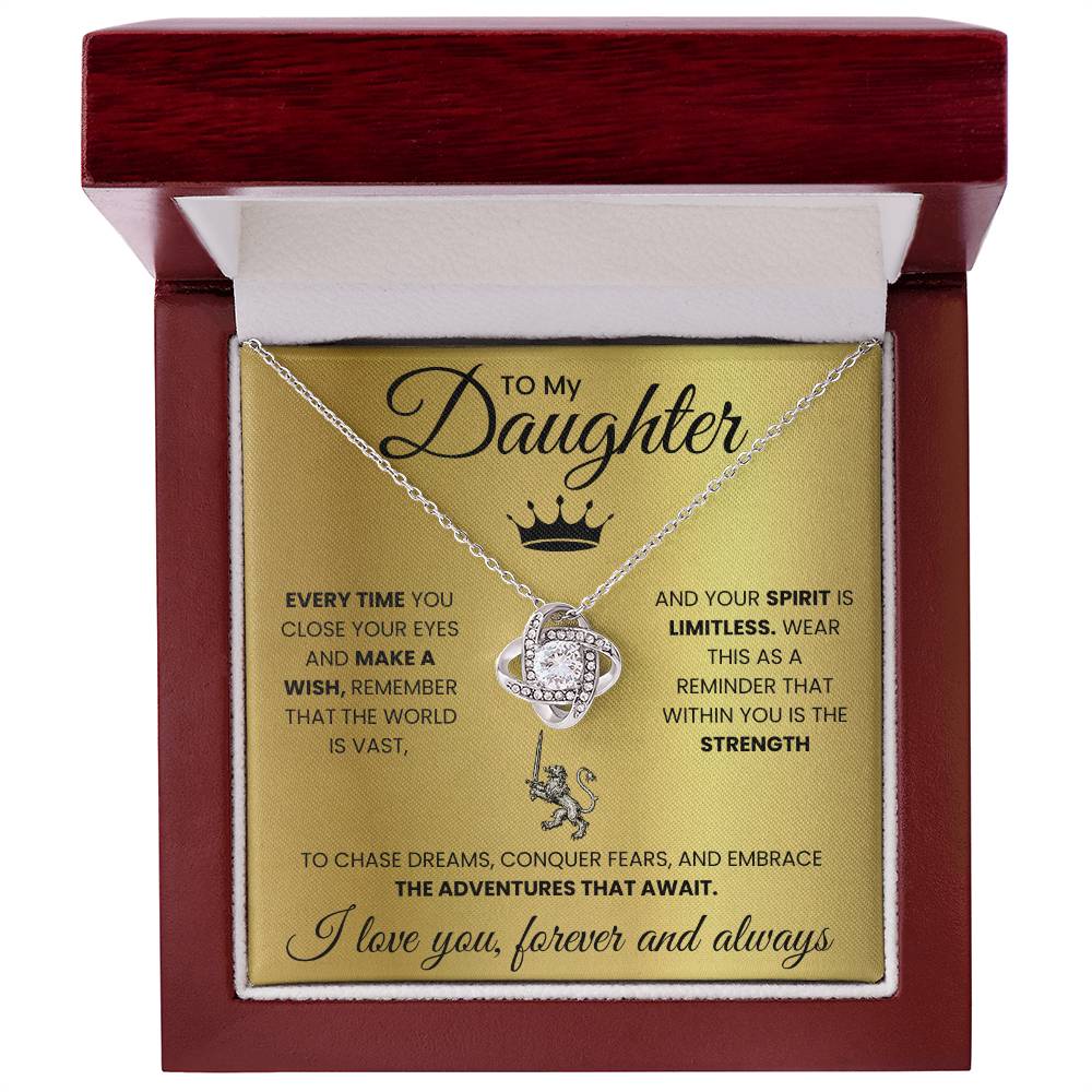 To My Daughter Necklace - Your Spirit is Limitless  DLK15