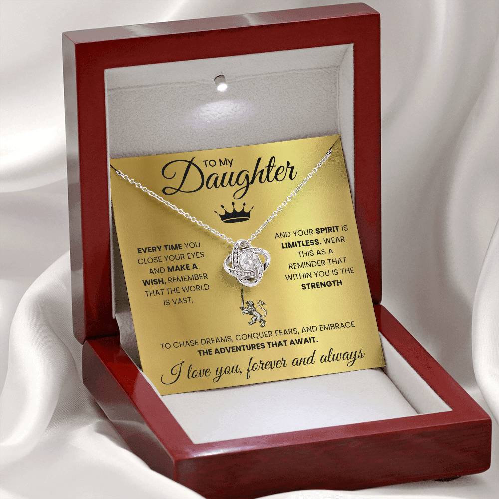 To My Daughter Necklace - Your Spirit is Limitless  DLK15