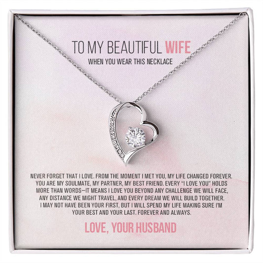 To Wife – Never Forget that I Love You - Necklace – WFL48