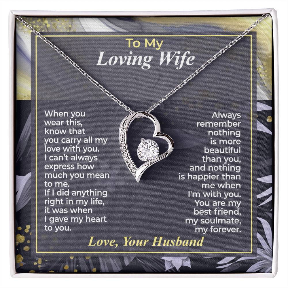 To My Wife – You Carry All My Love - Necklace Gift Set – WFL30.2