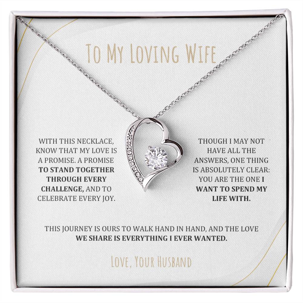 To Wife - My Love is a Promise - Necklace -WFL50