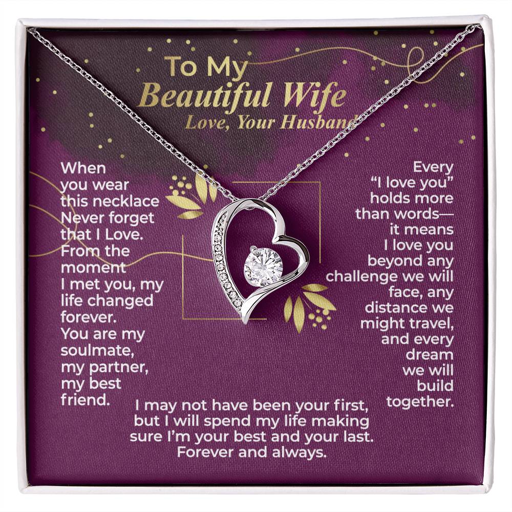 To My Wife – Never Forget that I Love You - Necklace Gift Set – WFL31