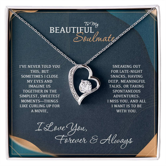 To Soulmate - I Miss You - Necklace Gift Set - WFL43