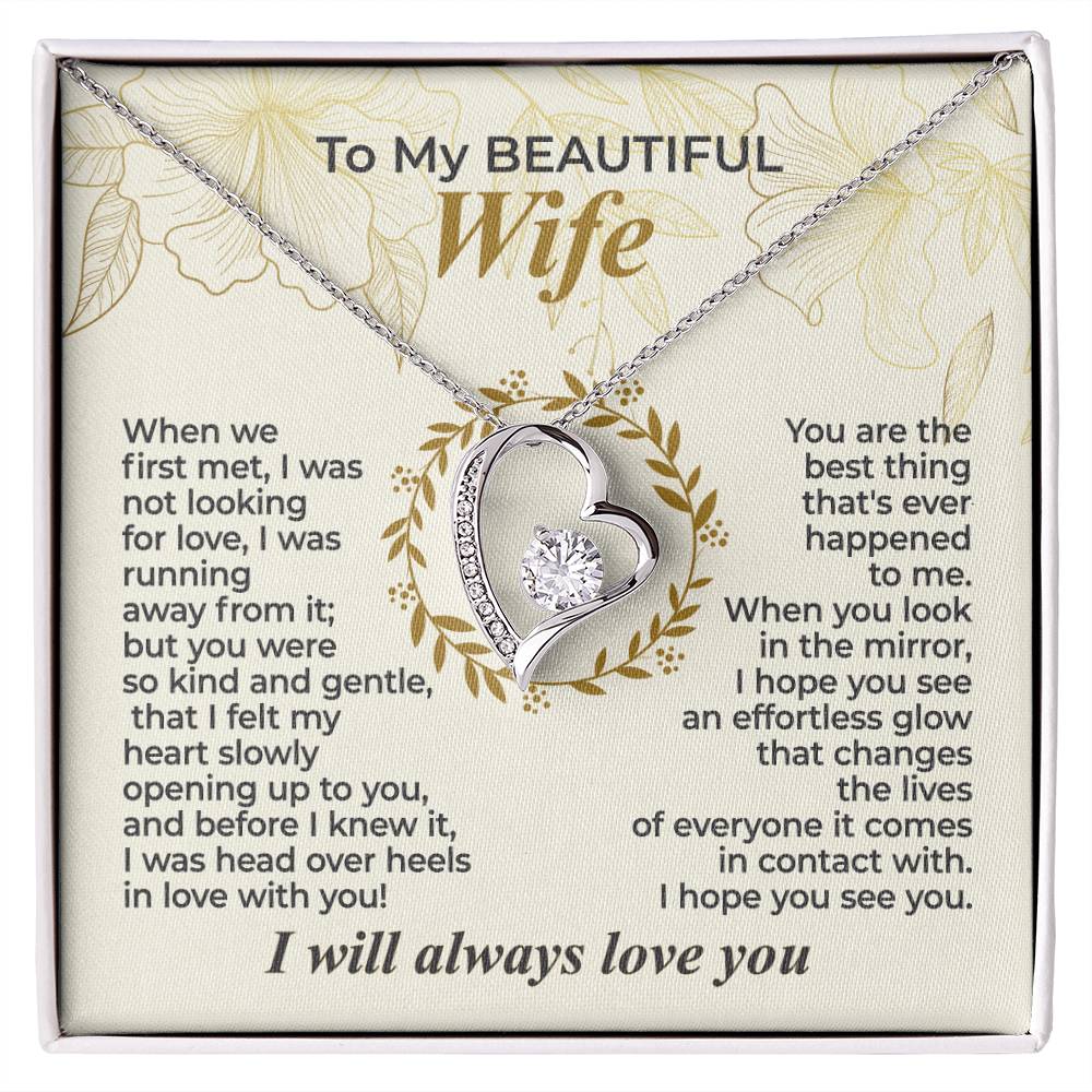 To My Wife – When We First Met - Necklace Gift Set – WFL29