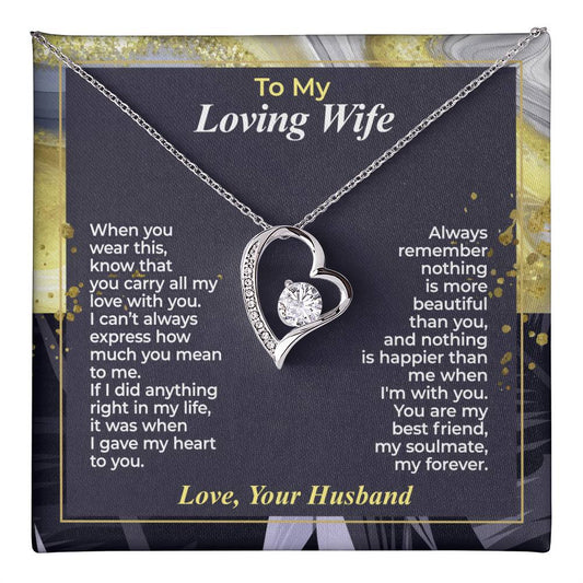 To My Wife – You Carry All My Love - Necklace Gift Set – WFL30