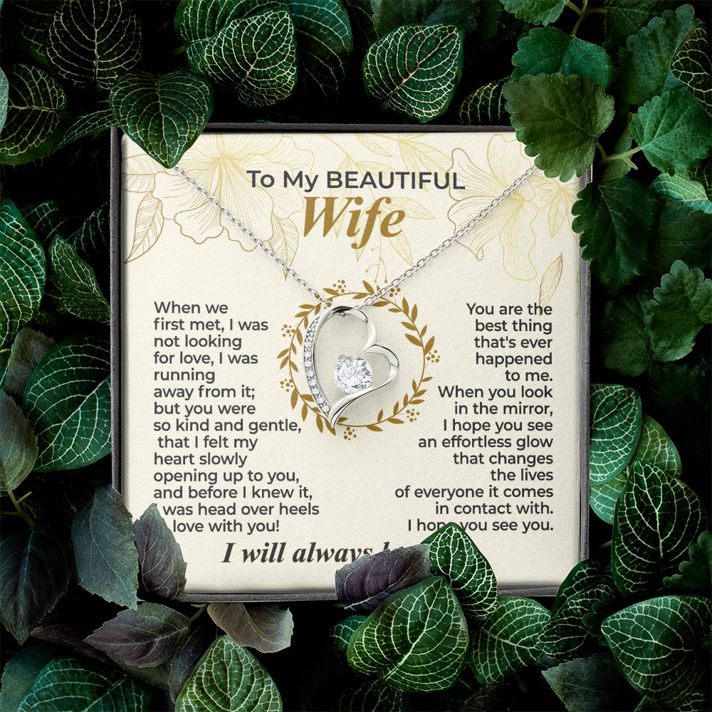 To My Wife – When We First Met - Necklace Gift Set – WFL29