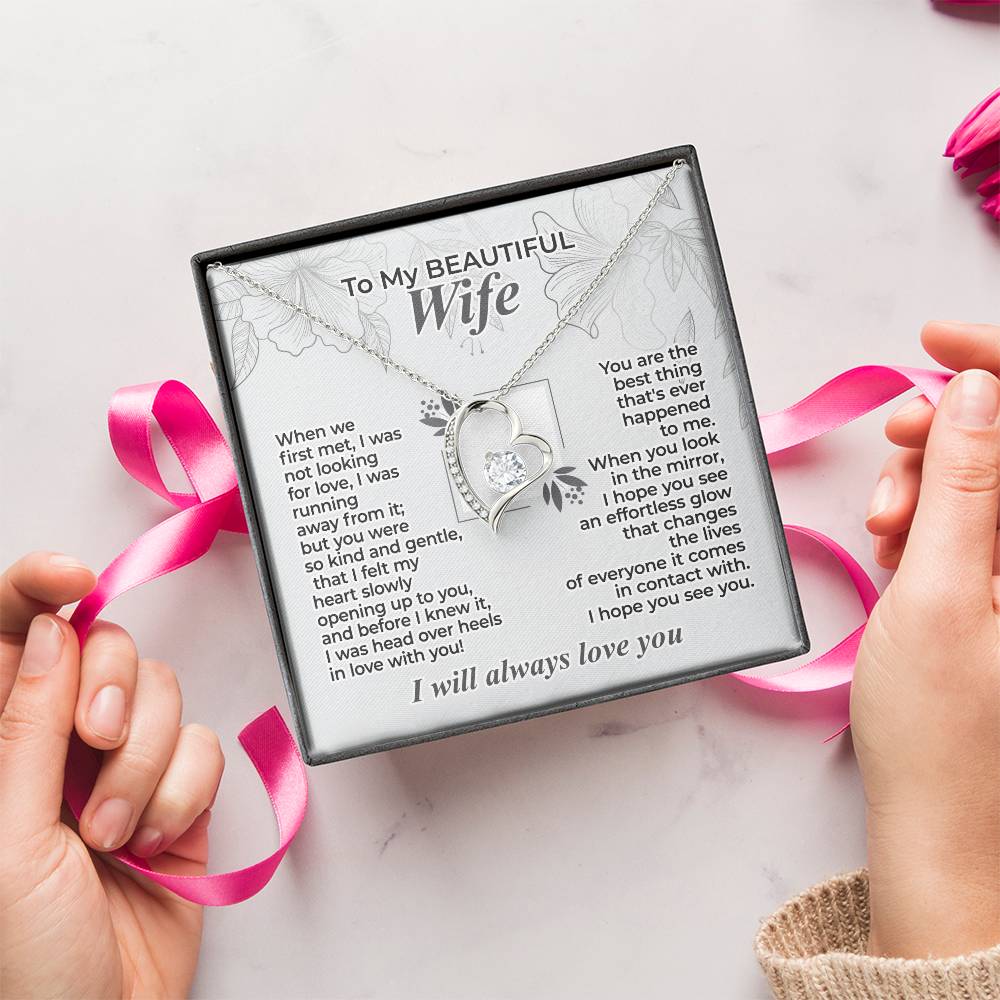 To My Wife – When We First Met - Necklace Gift Set – WFL29.2