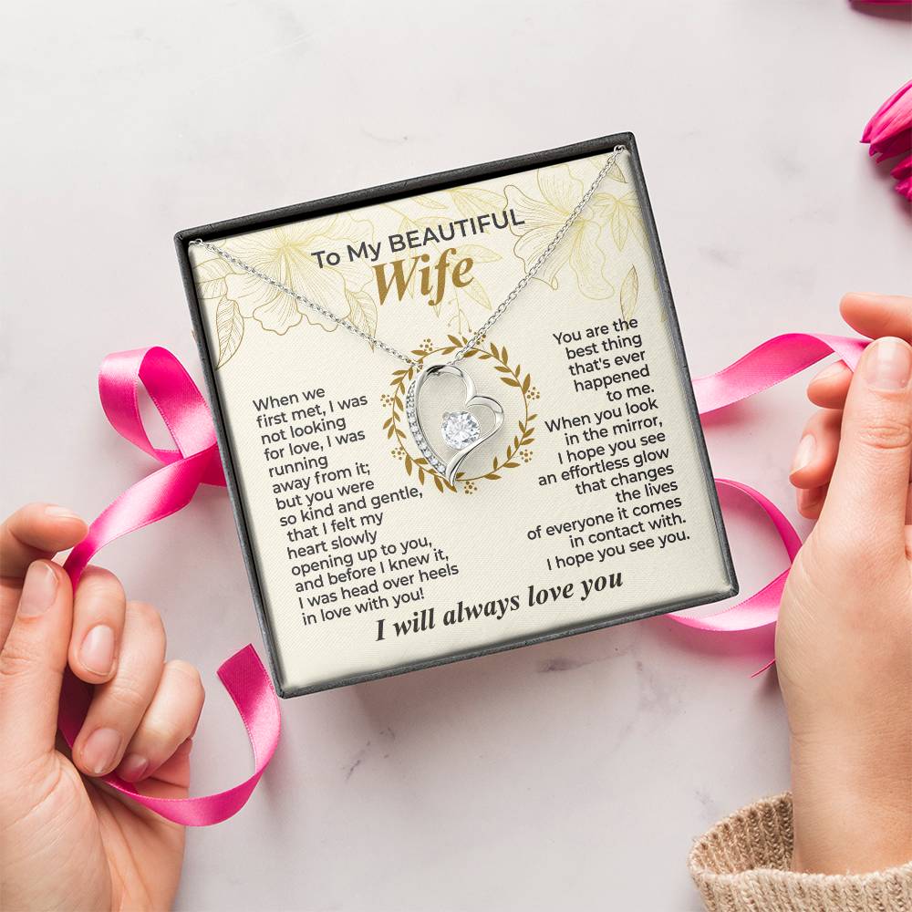 To My Wife – When We First Met - Necklace Gift Set – WFL29