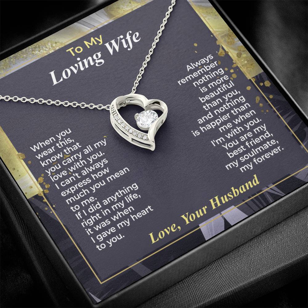 To My Wife – You Carry All My Love - Necklace Gift Set – WFL30