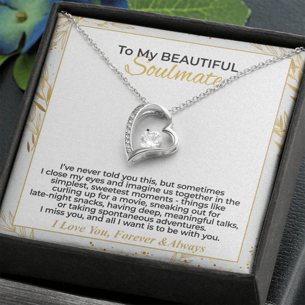 To My Soulmate - I Miss You - Forever Love Necklace Gift Set - WFL28.2