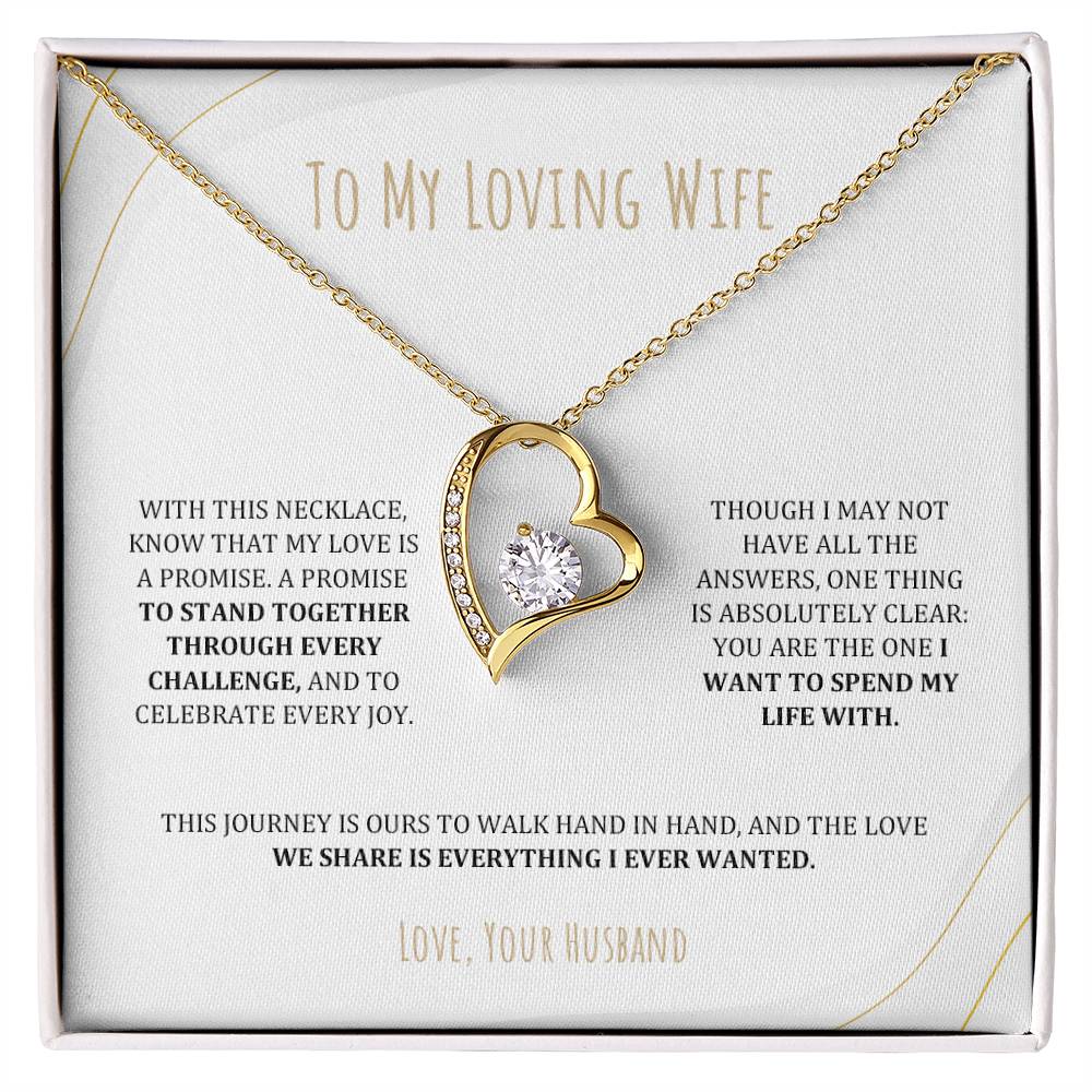 To Wife - My Love is a Promise - Necklace -WFL50