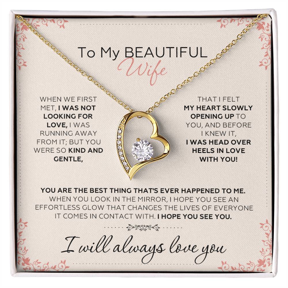 To Wife – When We First Met - Necklace Gift Set – WFL44