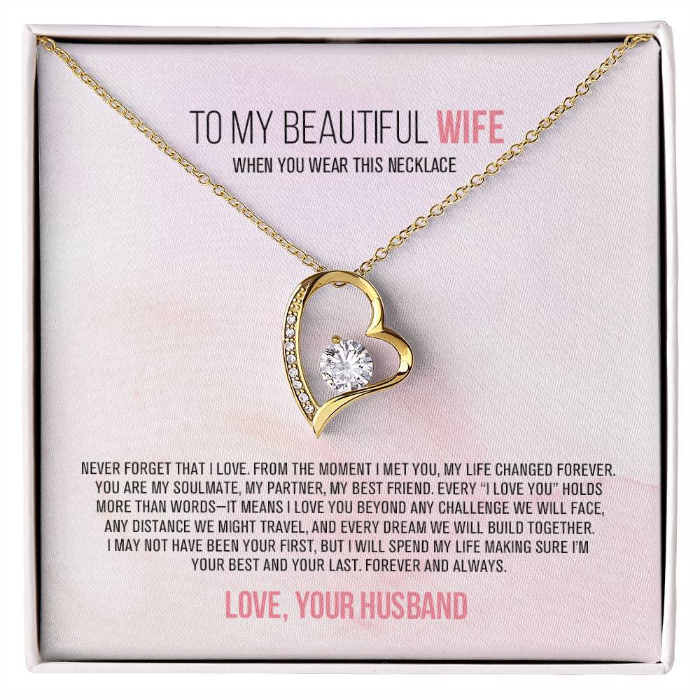 To Wife – Never Forget that I Love You - Necklace – WFL48