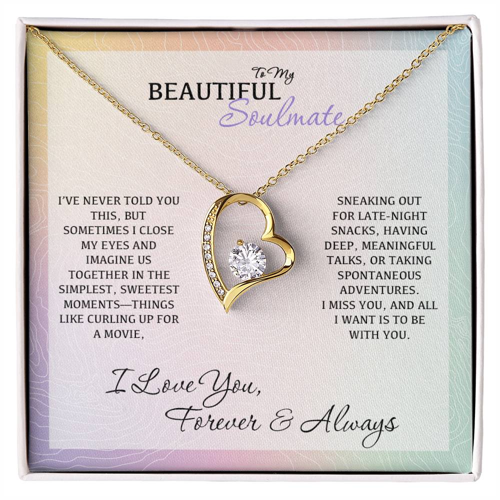 To Soulmate - I Miss You - Necklace Gift Set - WFL42