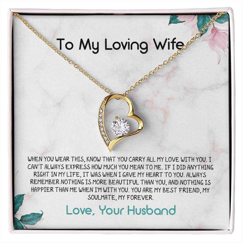 To Wife – You Carry All My Love - Necklace Gift Set – WFL46