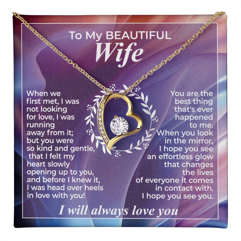 To My Wife – When We First Met - Necklace Gift Set – WFL29.3