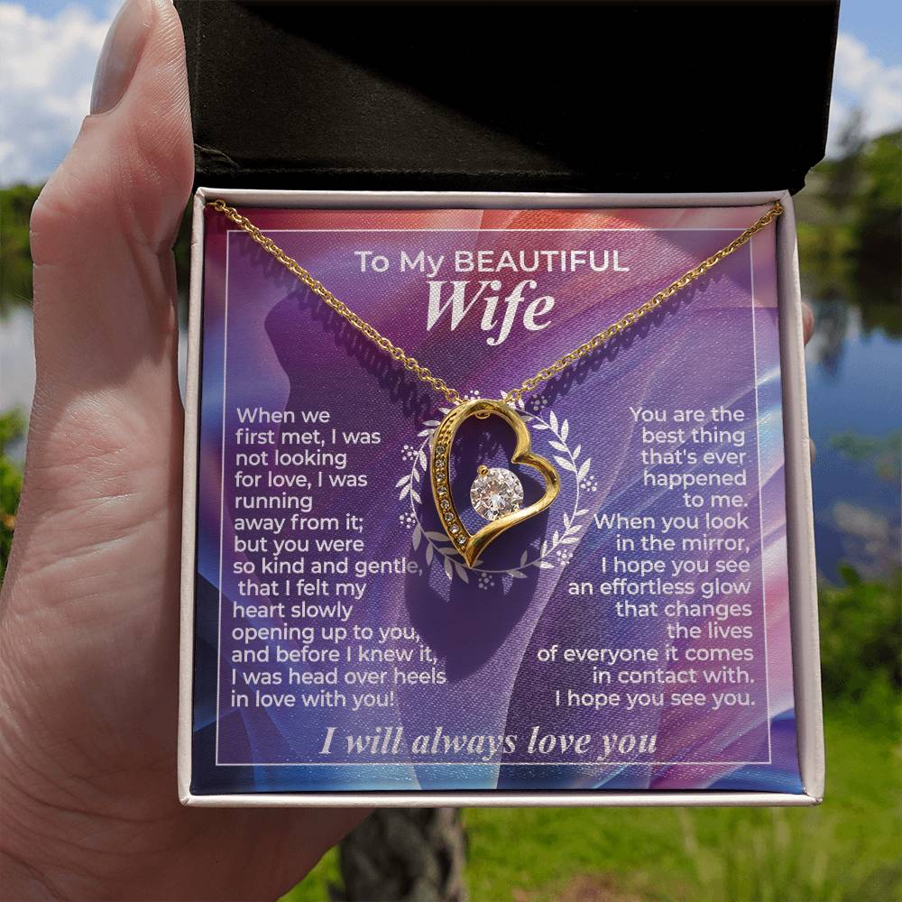 To My Wife – When We First Met - Necklace Gift Set – WFL29.3