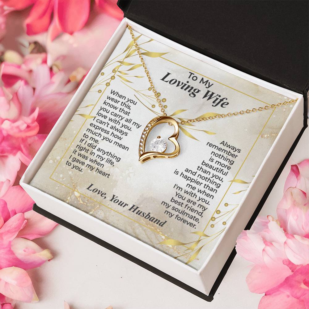 To My Wife – You Carry All My Love - Necklace Gift Set – WFL30.3